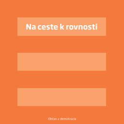 Obálka publikácie Na ceste k rovnosti