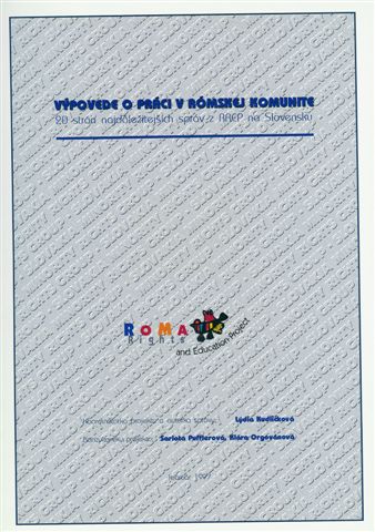 Obálka publikácie Výpovede o práci v rómskej komunite